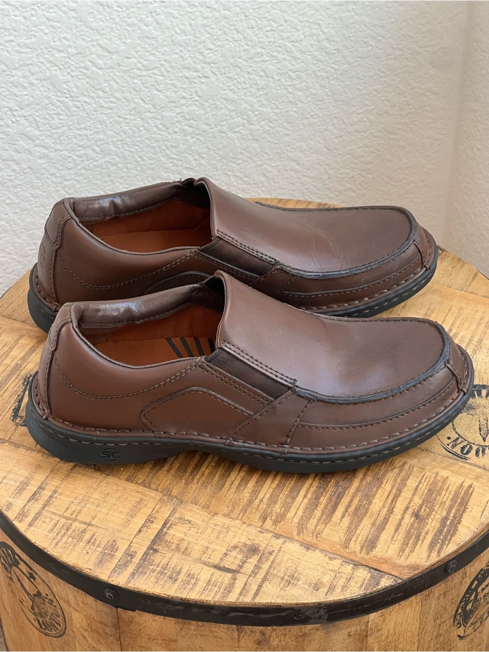 Streetcars Carrera Men's Loafers Size 11M Brown Leather Casual Dress Shoes